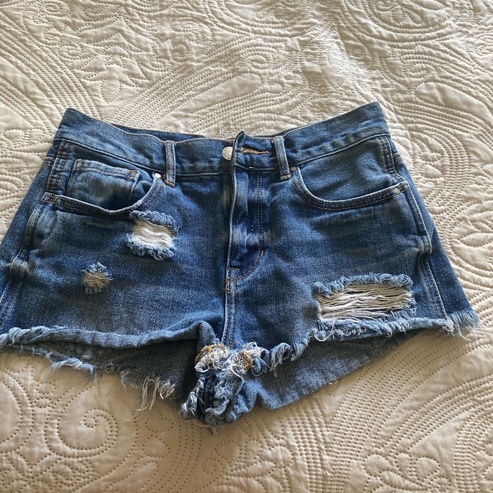 Denim shorts